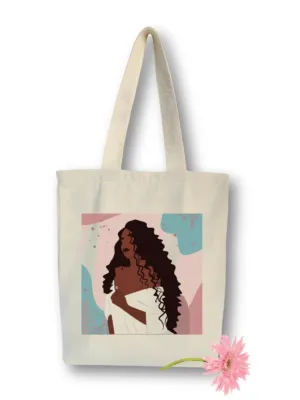 Curls - tote bags by Homesy Hues