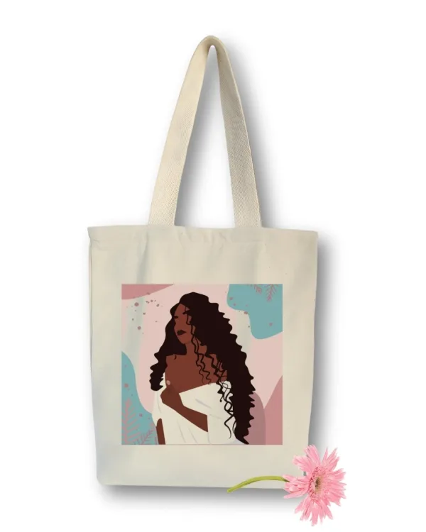 Curls - tote bags by Homesy Hues