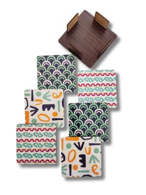 Pattern Play - Wooden coasters by Homesy Hues