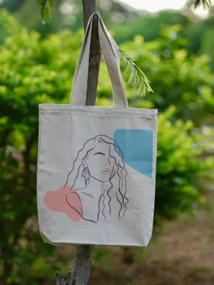 Stylish Girl- tote bag by Homesy Hues