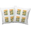 Yellow Blossom - Minimalist Hand Block Printed Pure cotton cushion covers set of 2